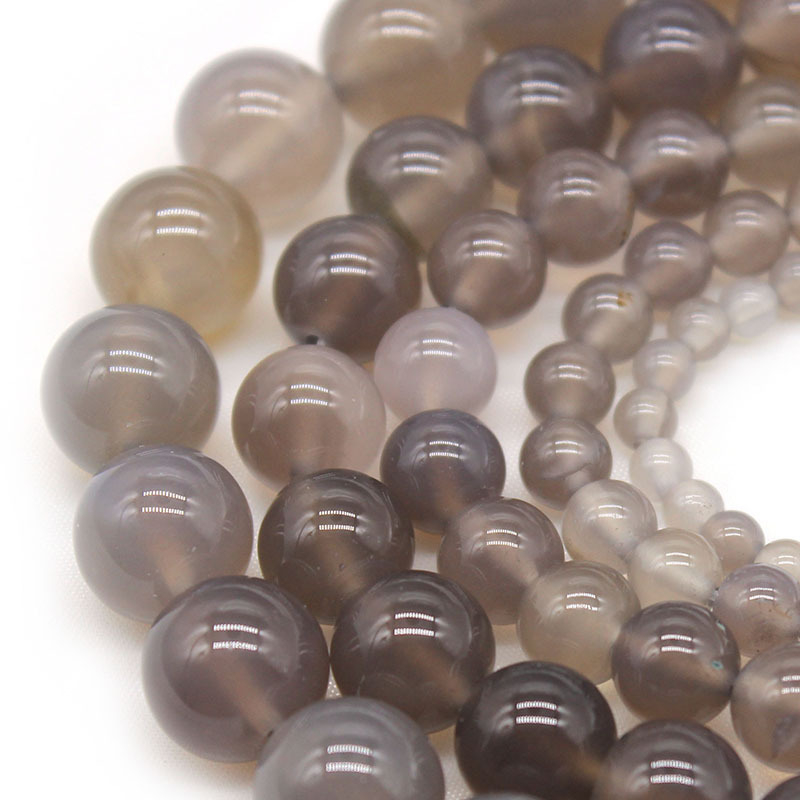 Margele libere de agate, rotunde, prelucrate prin șlefuire, tăiere și lustruire