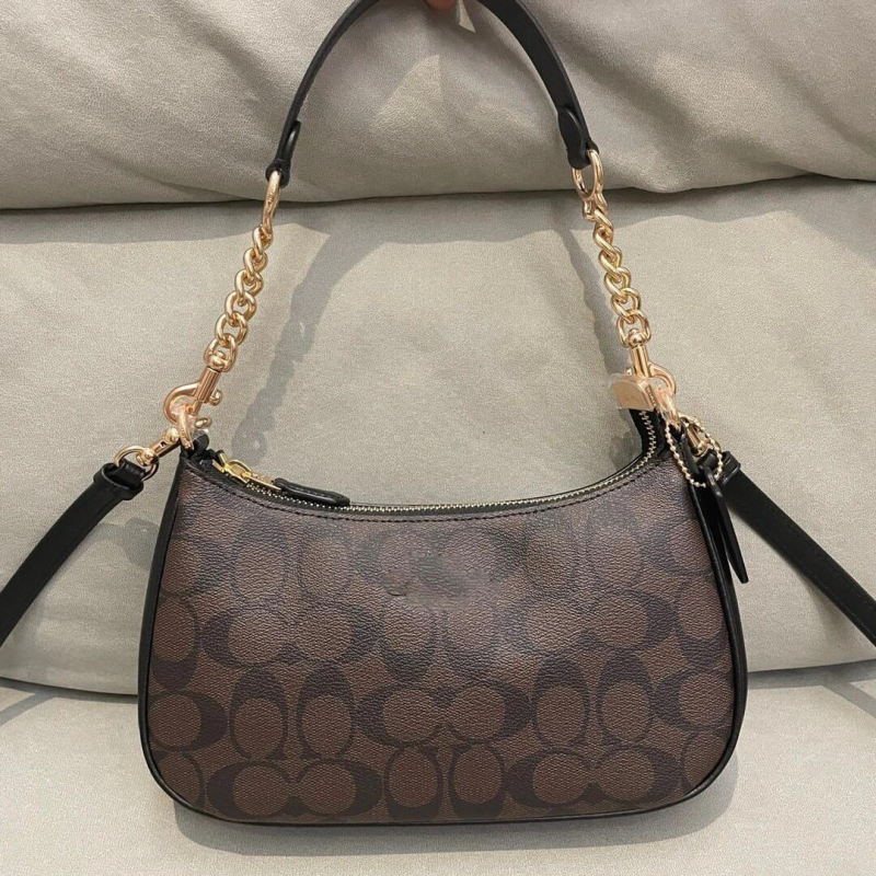 Női válltáska, dumpling alakú, valódi bőr, cipzár, poliészter bélés, nyári 2024 kiadás