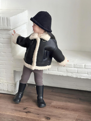 Bērnu ziemas jaka, kokvilnas maisījums, flīsa odere, Korejas stila, 3–8 gadi