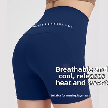Йога къси панталони за жени с висока талия, лек летен стил, повдигане на ханша, контрол на корема, найлон 80%, дължина ¼, тясна кройка, SINWISS, лято 2025