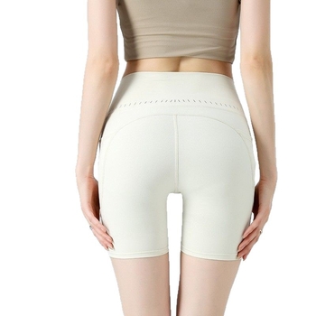 Йога къси панталони за жени с висока талия, лек летен стил, повдигане на ханша, контрол на корема, найлон 80%, дължина ¼, тясна кройка, SINWISS, лято 2025
