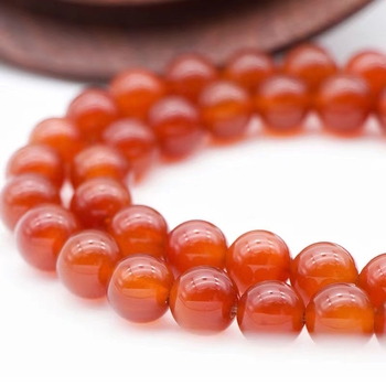 7A ahat perle – ulje-tretirane, okrugle perle za DIY, polugotova set