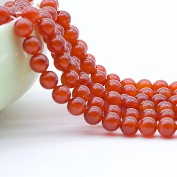 7A ahat perle – ulje-tretirane, okrugle perle za DIY, polugotova set