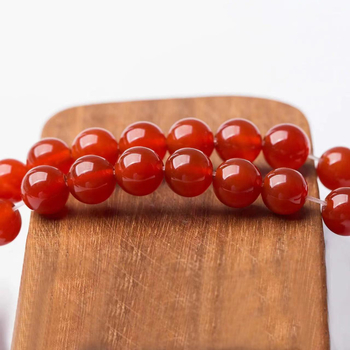 7A ahat perle – ulje-tretirane, okrugle perle za DIY, polugotova set