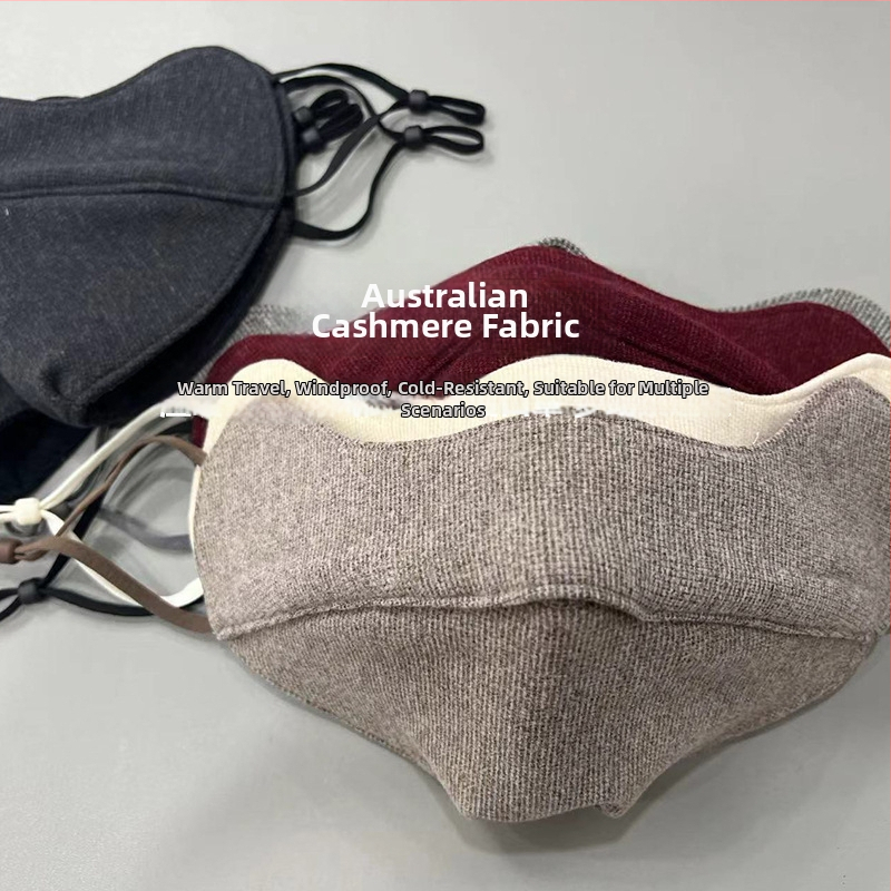 Зимна маска за лице, унисекс, ушно монтирана, шиена