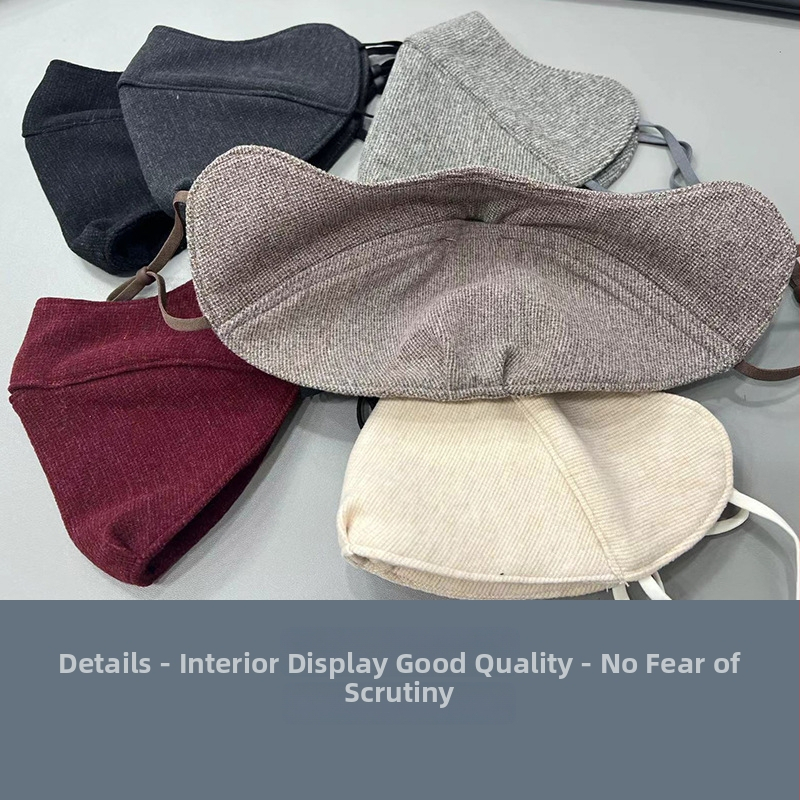 Зимна маска за лице, унисекс, ушно монтирана, шиена