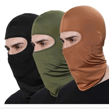 Lycra anyagú teljes arcot fedő kerékpáros maszk, 81-95% Spandex, szélvédett és UV-védelem