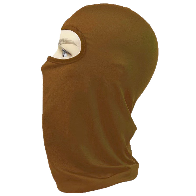 Lycra anyagú teljes arcot fedő kerékpáros maszk, 81-95% Spandex, szélvédett és UV-védelem