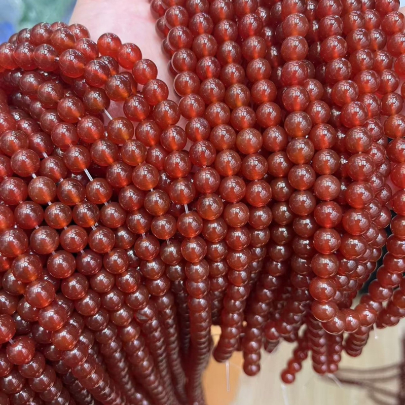 DIY ékszerekhez készült gyöngyös szál, 7A minőségű természetes achát kerek gyöngyökkel, polírozott felület, természetes mintázat