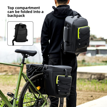 Cyklistická pannier taška, 65 L kapacita, polyesterový materiál, vodeodolná, multifunkčná cestovná taška, model YA675