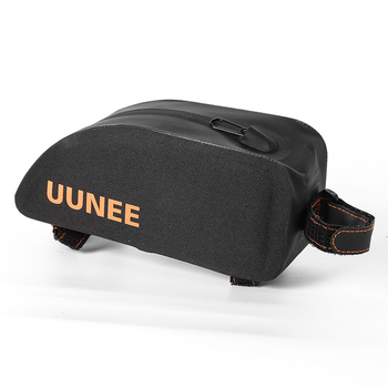 Чанта за велосипед на предна горна тръба — голям капацитет, водоустойчива и персонализирана; модел 001; материал: 500D/PVC мрежа + 600D/PVC