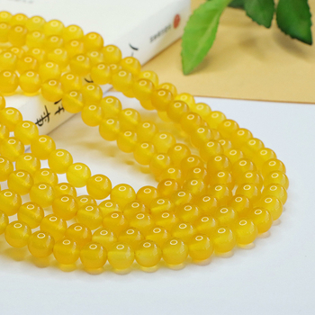 Kör alakú kalcedon gyöngyök DIY ékszerekhez – polírozott, etnikus stílus, irodalmi retro hangulat