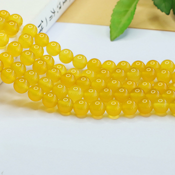 Kör alakú kalcedon gyöngyök DIY ékszerekhez – polírozott, etnikus stílus, irodalmi retro hangulat