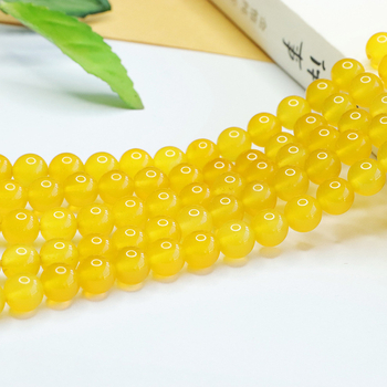 Kör alakú kalcedon gyöngyök DIY ékszerekhez – polírozott, etnikus stílus, irodalmi retro hangulat