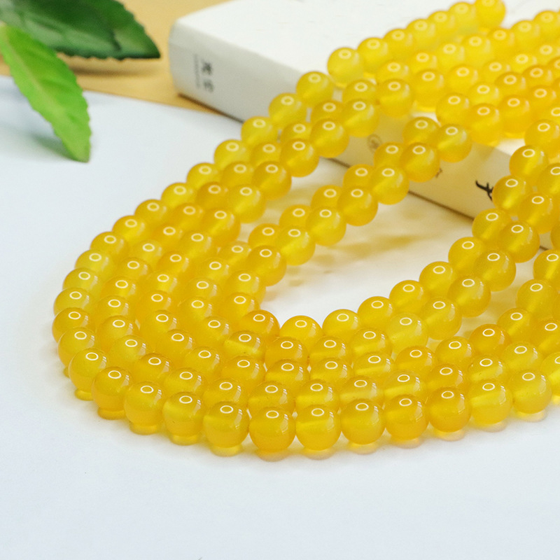 Kör alakú kalcedon gyöngyök DIY ékszerekhez – polírozott, etnikus stílus, irodalmi retro hangulat