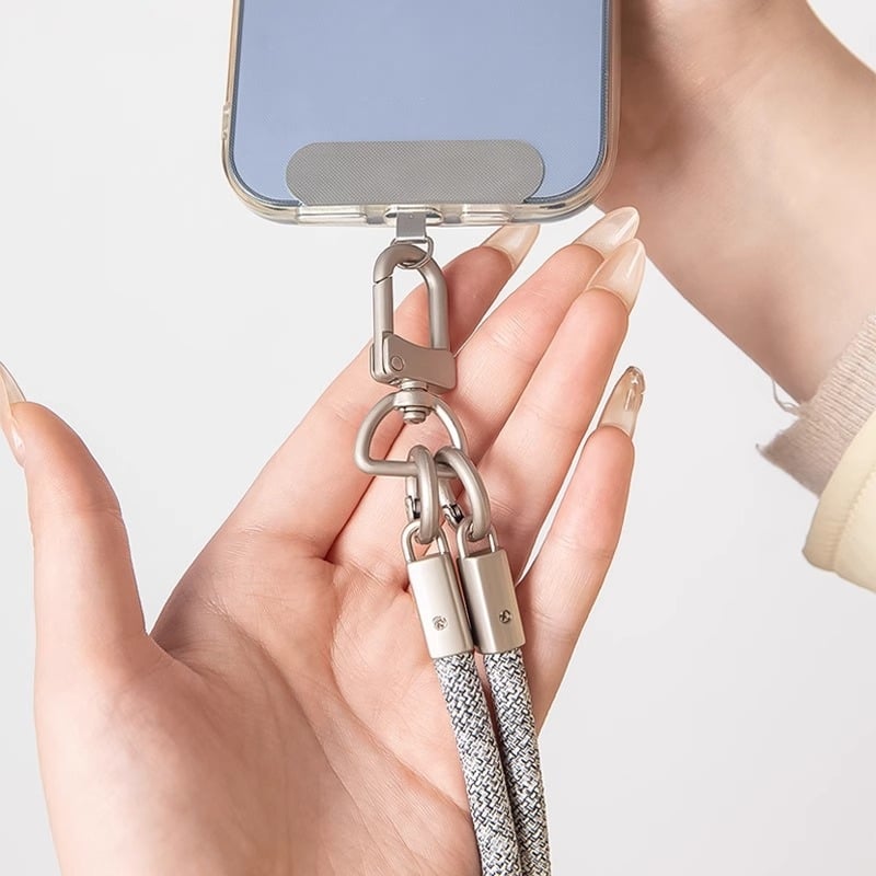 Telefono pakabukas crossbody - poliesteris, 7 mm storis, metalinė sagtis, unisex, logotipo spausdinimas galimas