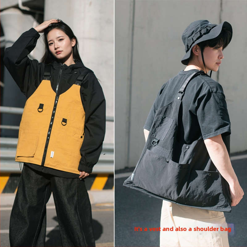 Kültéri szabályozható hátizsák-vest – Vízálló, Ultra-könnyű, Kopásálló, Oxford anyag, Görbült vállpántok