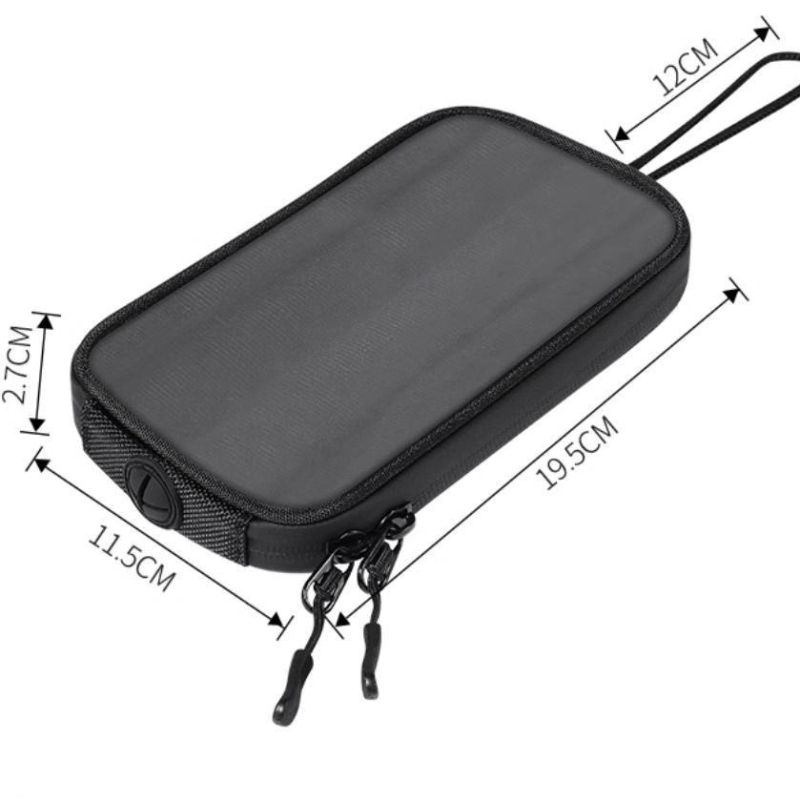 Geantă de navigație din nylon pentru motocicletă și bicicletă, 0,5 L, pentru navigație cu telefonul mobil.