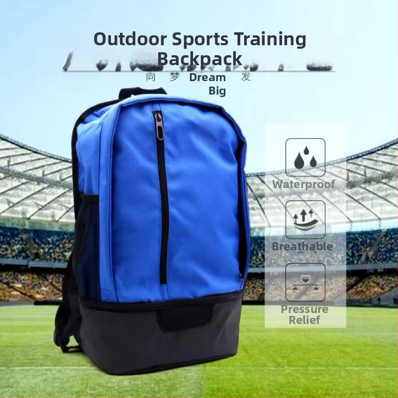 Futballhoz tervezett sport hátizsák, vízálló Oxford anyag, lélegző, bővíthető kapacitás