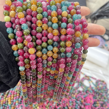 Perle od ahata za nakit, ručna izrada, okrugle perle, porijeklo Jinhua, proljeće 2025, stil visoke klase