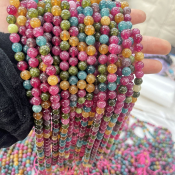 Perle od ahata za nakit, ručna izrada, okrugle perle, porijeklo Jinhua, proljeće 2025, stil visoke klase