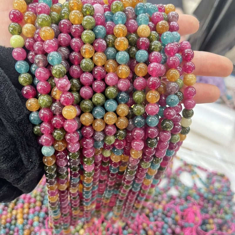 Perle od ahata za nakit, ručna izrada, okrugle perle, porijeklo Jinhua, proljeće 2025, stil visoke klase