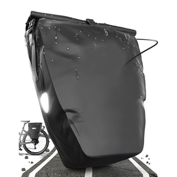 Jednostrano vodootporna torba za nosac za planinski bicikl, TPU, kapacitet 25,4 L, za duže vožnje