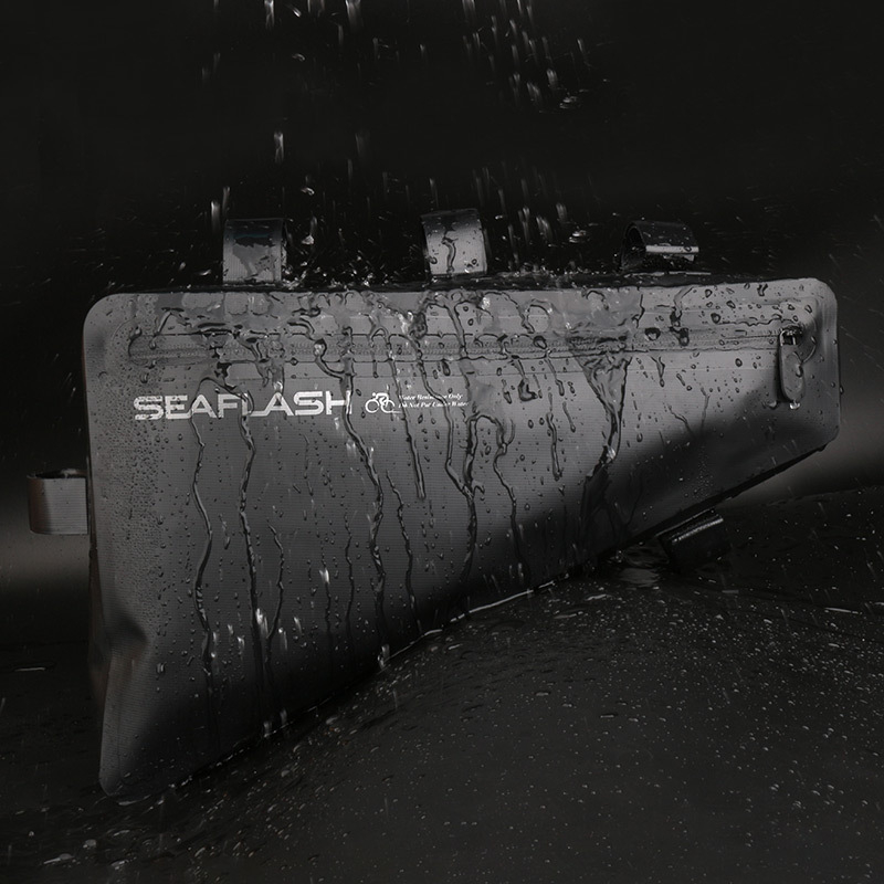 Велосипедна триъгълна чанта за напречна греда, PVC, водоустойчива, 8L, модел CB11