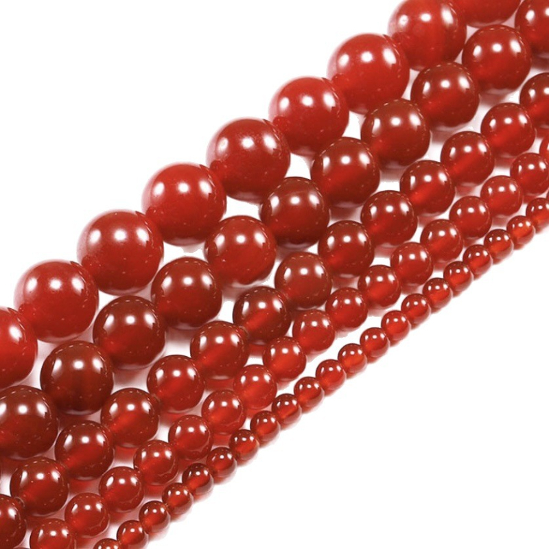 Prirodne okrugle agatne perle, 7A, boje crvena, žuta, zelena, bijela, crna, slobodne perle za DIY izradu privjesaka i ogrlice