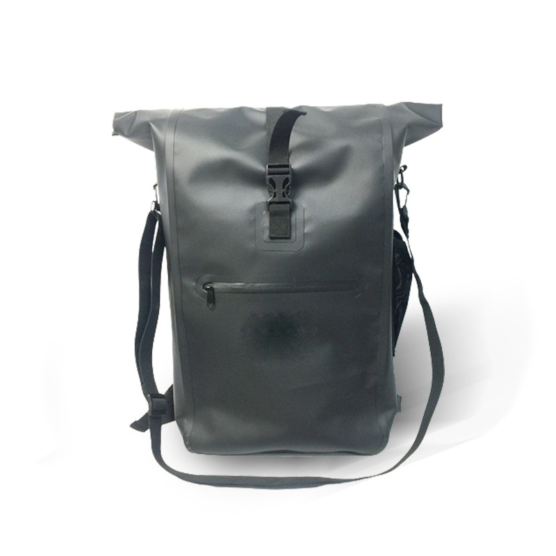 Torba za stražnje sjedalo bicikla, vodootporan PVC, IPX6, kapaciteta 20–23L, s unutarnjom oblogom