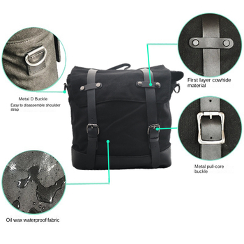 Bočna torbica za motocikl od platna, vodootporna, kapacitet 20, model FD-EJRBBR96, marka QUGUANG