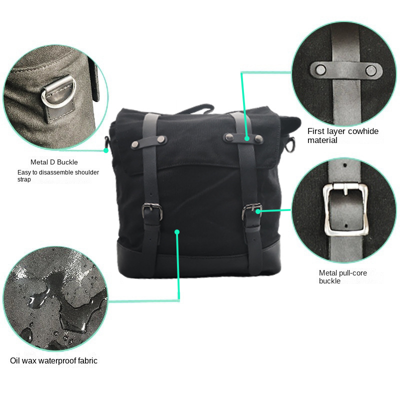 Bočna torbica za motocikl od platna, vodootporna, kapacitet 20, model FD-EJRBBR96, marka QUGUANG