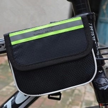 MTB első váztáska – kemény héjú, kétoldalas kialakítás, felsőcsőre szerelhető, modell 15, 600d anyag, nagy kapacitás, belső párnázás, Hebei eredet