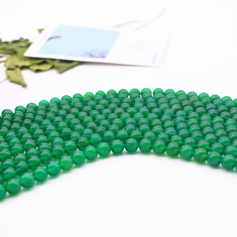 Ahatne perle, labave, okruglog oblika, prirodni kamen, neliječene, marka Ouyue Jewelry