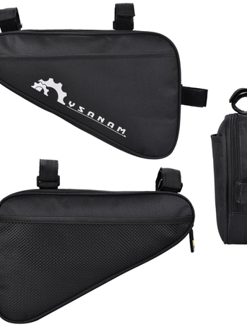 Велосипедна чанта с инструментален комплект, полиестер, модел 069, капацитет 1,5 л, с вътрешна подплата