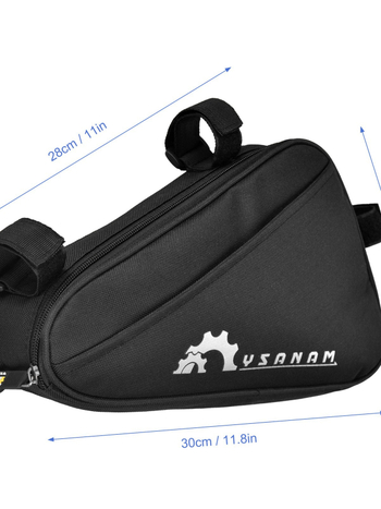 Велосипедна чанта с инструментален комплект, полиестер, модел 069, капацитет 1,5 л, с вътрешна подплата