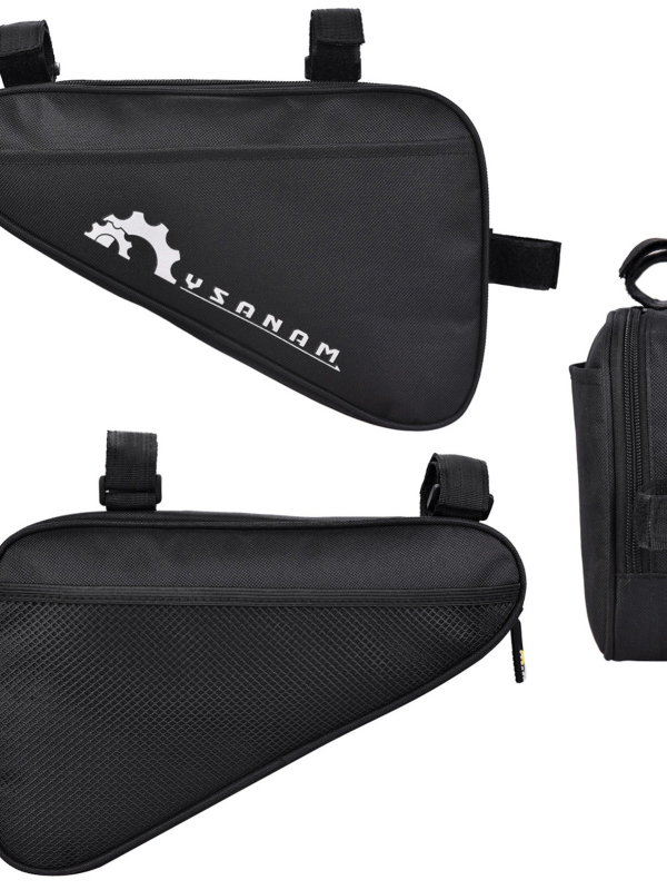 Велосипедна чанта с инструментален комплект, полиестер, модел 069, капацитет 1,5 л, с вътрешна подплата