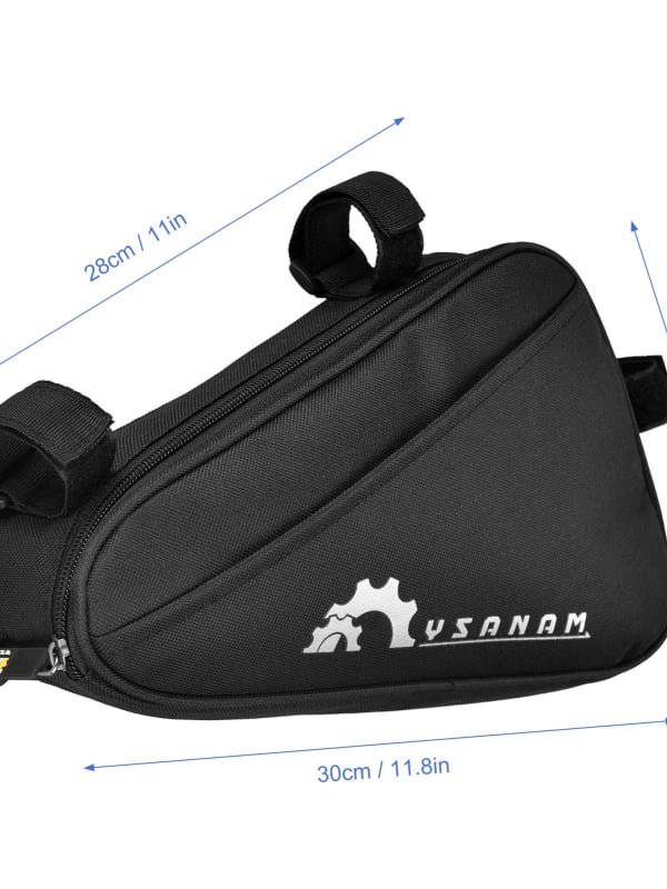 Велосипедна чанта с инструментален комплект, полиестер, модел 069, капацитет 1,5 л, с вътрешна подплата