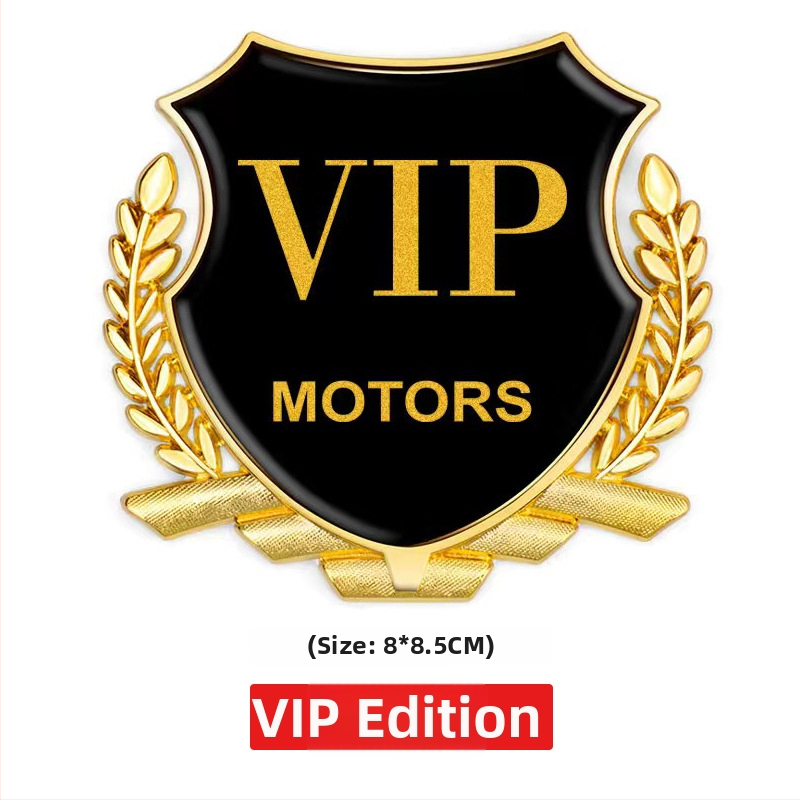 Yasdi Auto nálepka z hliníkovej zliatiny – 3D Wheat Ear, Model + Všeobecný vzor, Lepiaca montáž, Kód produktu 200