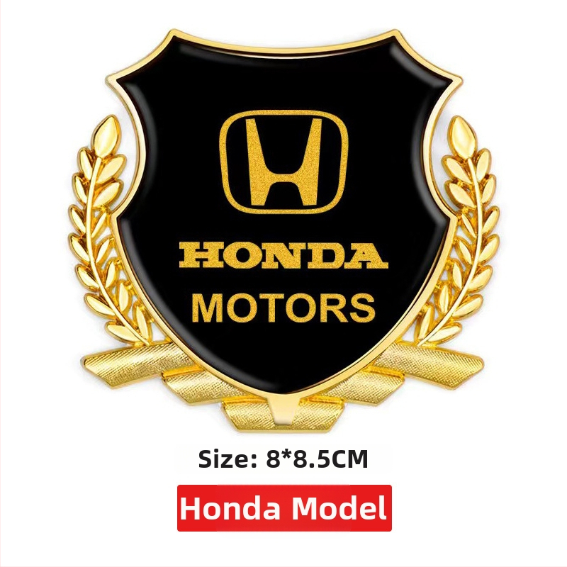 Yasdi Auto nálepka z hliníkovej zliatiny – 3D Wheat Ear, Model + Všeobecný vzor, Lepiaca montáž, Kód produktu 200