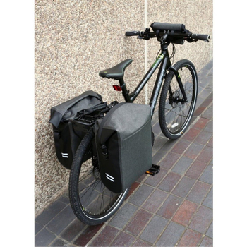 Чанта за заден багажник на велосипед, 20 л, TPU, водоустойчива, светлоотразителна, износоустойчива