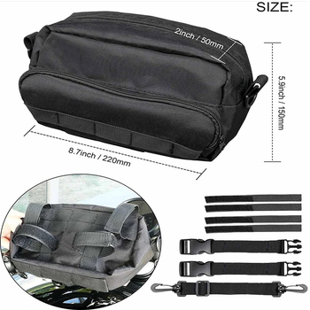 QUGUANG torba za bicikl s alatom – prednji upravljački dizajn, mini crossbody torba, 900D PU, model FD-NJHRBUJB698, Guangzhou