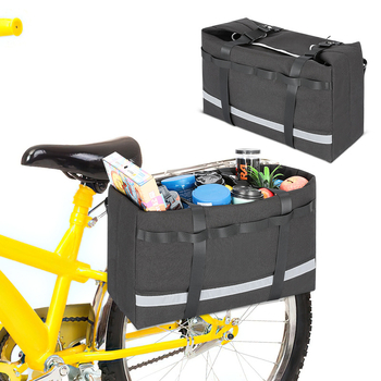 Geantă pentru bicicletă pentru portbagaj, model GJ52397, capacitate mare, din material Oxford, pentru depozitare