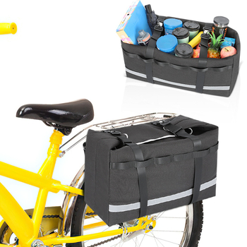 Geantă pentru bicicletă pentru portbagaj, model GJ52397, capacitate mare, din material Oxford, pentru depozitare