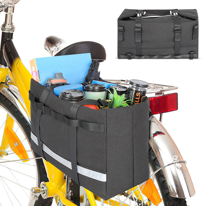 Geantă pentru bicicletă pentru portbagaj, model GJ52397, capacitate mare, din material Oxford, pentru depozitare