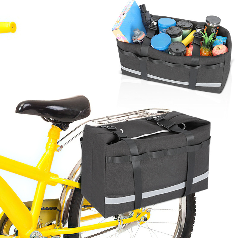 Geantă pentru bicicletă pentru portbagaj, model GJ52397, capacitate mare, din material Oxford, pentru depozitare