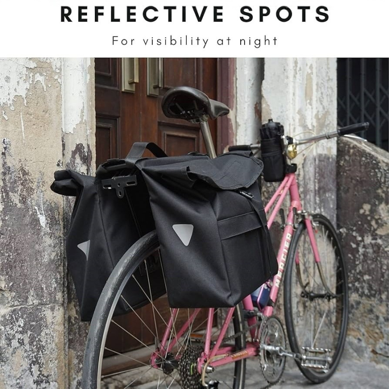 Pannier torba za planinski bicikl, 30 L kapacitet, Oxford platno, stražnji nosač i torba na okvir