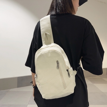 Vyriška krūtinės rankinė, drobė, miesto paprastumas, didelė talpa, apkrovos mažinimo dizainas