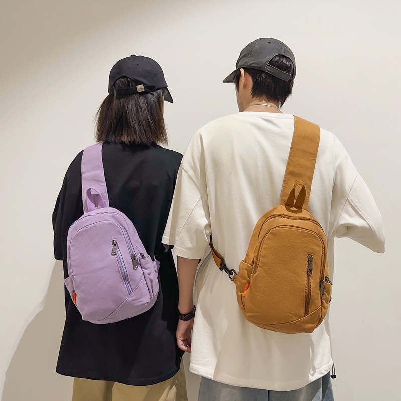 Vyriška krūtinės rankinė, drobė, miesto paprastumas, didelė talpa, apkrovos mažinimo dizainas