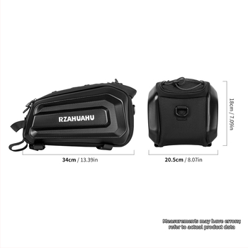 Dviračio galinė krepšys, PU oda, model Ya693, talpa 9–10 L, prekės ženklas Rzahuahu